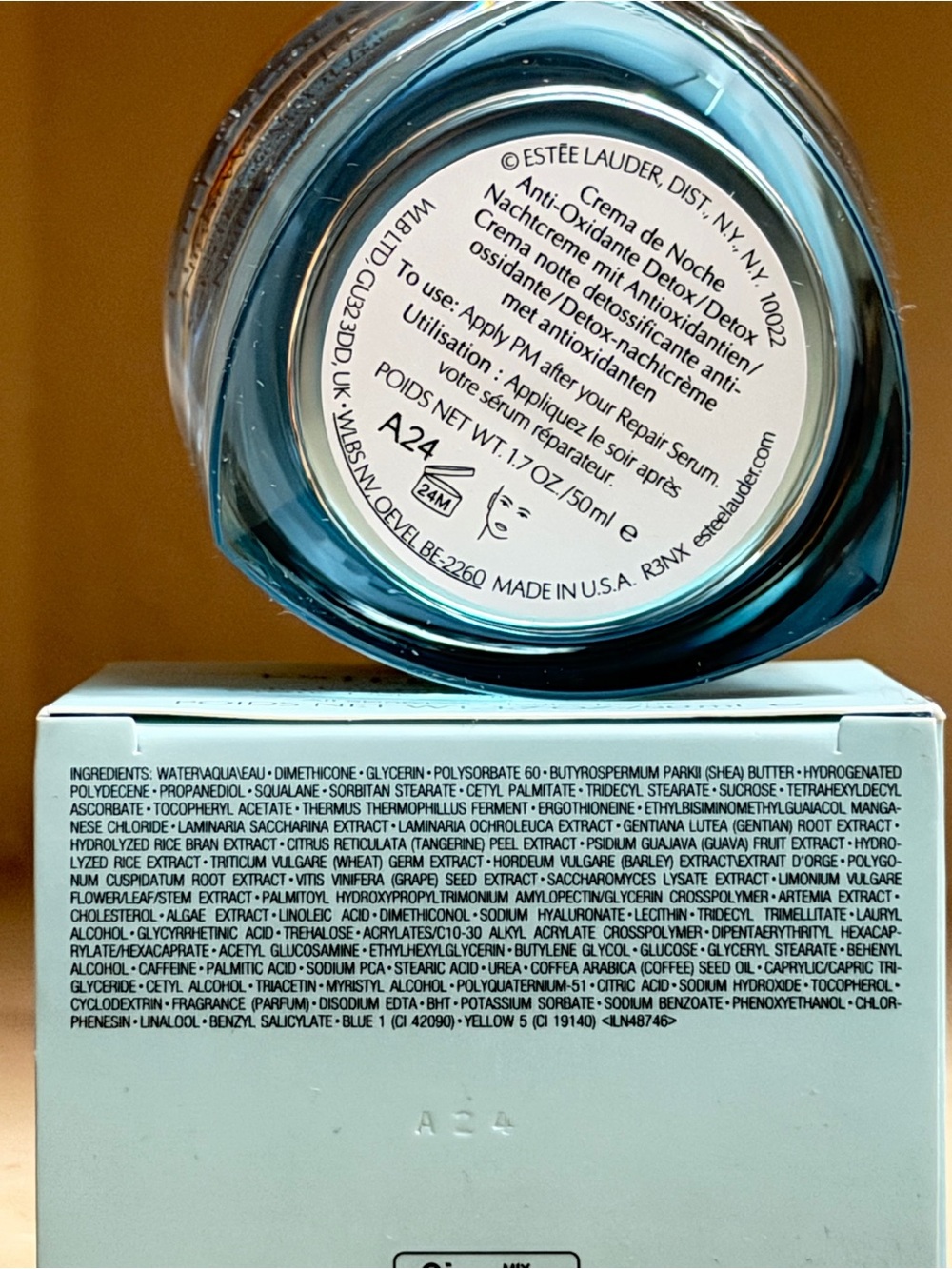 Estee Lauder NightWear Plus Anti-Oxidant Night Detox Crème -1.6oz/50ml - Picture 5 of 5